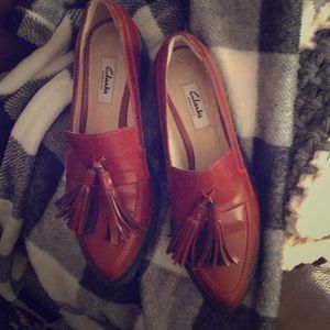 Clark’s Anniston Vale leather tasseled loafer.